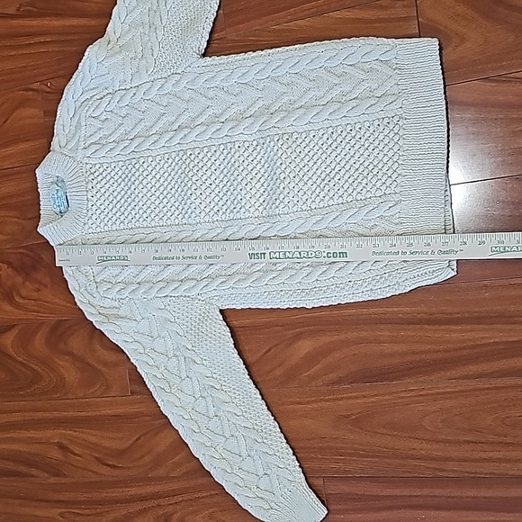 Quills Woolen Market 70's Vintage Fisherman's Sweater Off White - Picture 5 of 6